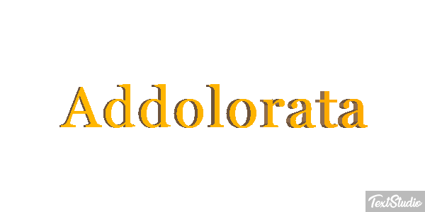 Addolorata Текстовый эффект