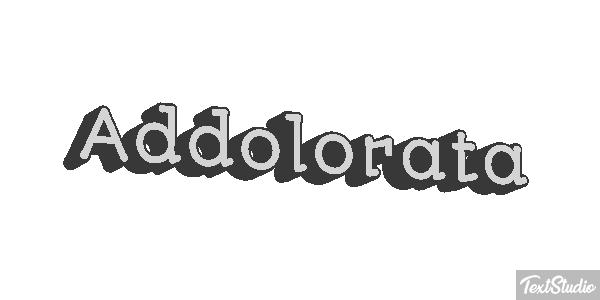 Addolorata Текстовый эффект