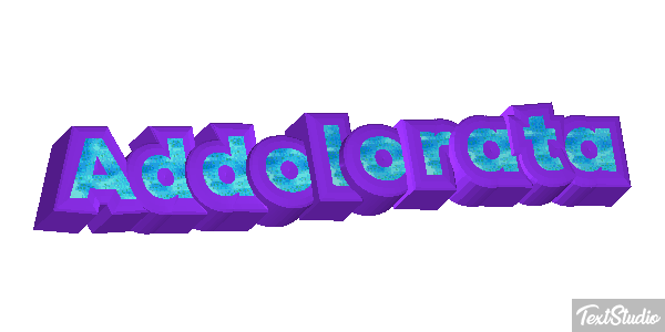Addolorata Текстовый эффект