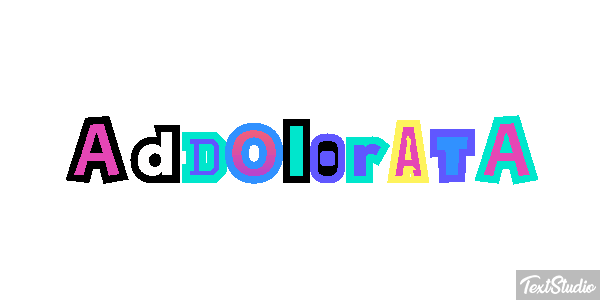 Addolorata Текстовый эффект