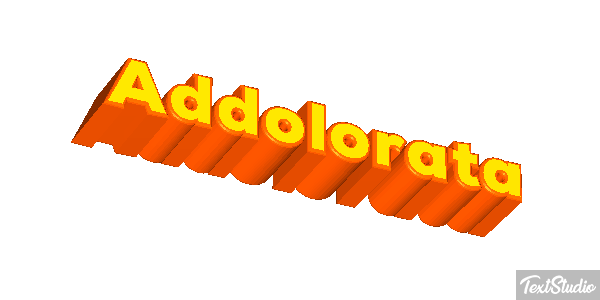 Addolorata Текстовый эффект