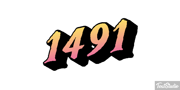 1491 Text effect