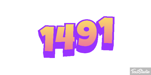 1491 Text effect