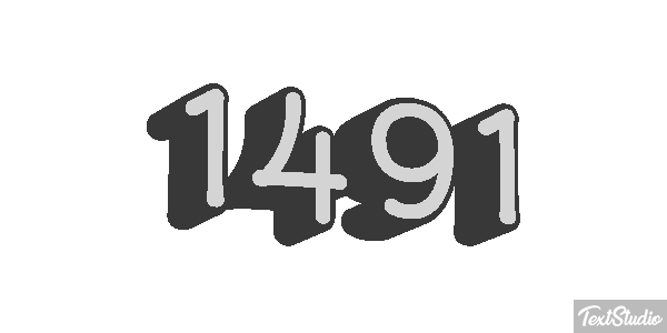 1491 Text effect