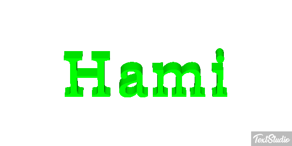 Hami Efeito do texto