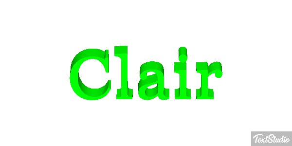 Clair Effet de texte