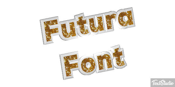 Futura Font Text effect