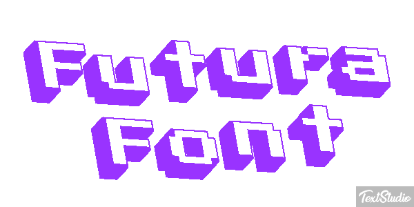 Futura Font Text effect