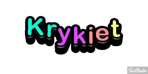 Krykiet Efekt tekstowy