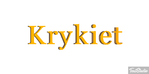 Krykiet Efekt tekstowy
