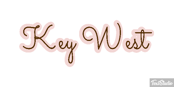Key West Effetto testo