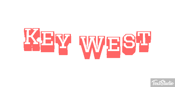 Key West Effetto testo