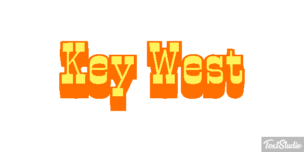 Key West Effetto testo