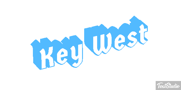 Key West Effetto testo