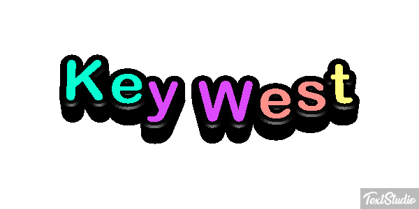 Key West Effetto testo
