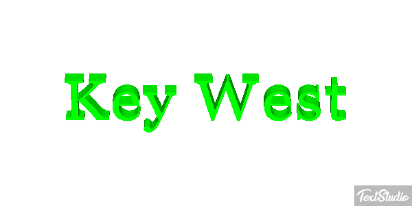 Key West Effetto testo