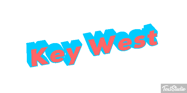 Key West Effetto testo