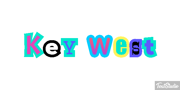 Key West Effetto testo
