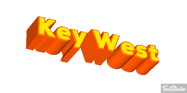 Key West Effetto testo
