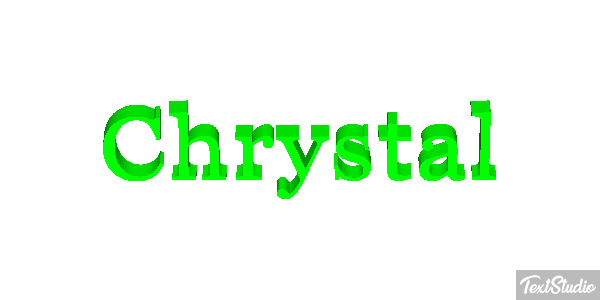 Chrystal Text effect