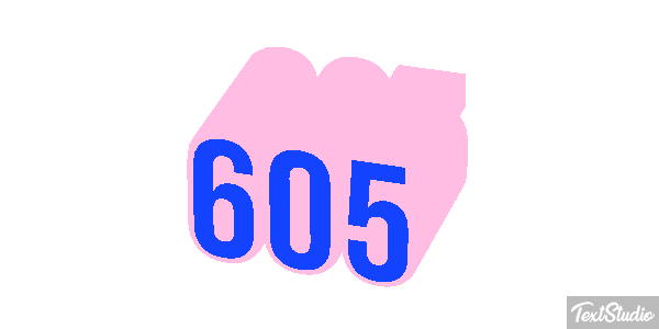 605 Effetto testo