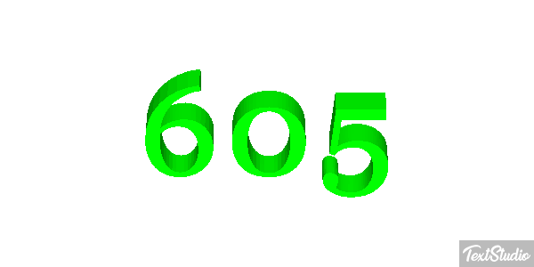 605 Effetto testo