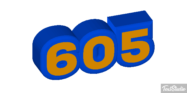 605 Effetto testo