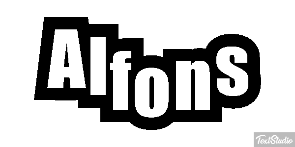 Alfons Efekt tekstowy