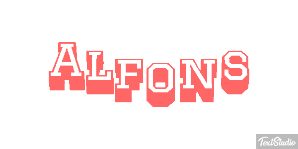 Alfons Efekt tekstowy