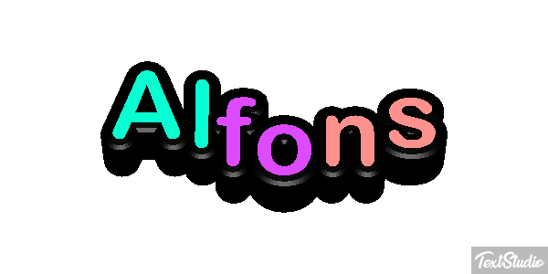 Alfons Efekt tekstowy