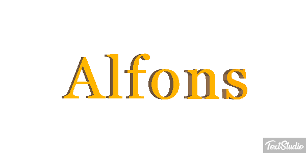 Alfons Efekt tekstowy