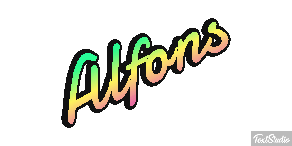 Alfons Efekt tekstowy