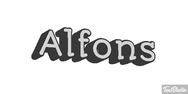 Alfons Efekt tekstowy