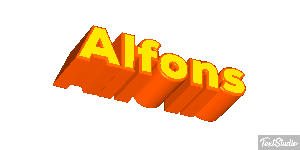 Alfons Efekt tekstowy