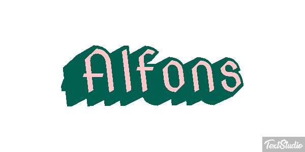 Alfons Efekt tekstowy