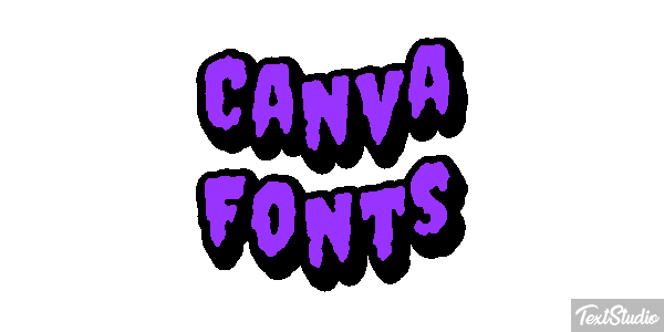 Canva Fonts Effetto testo
