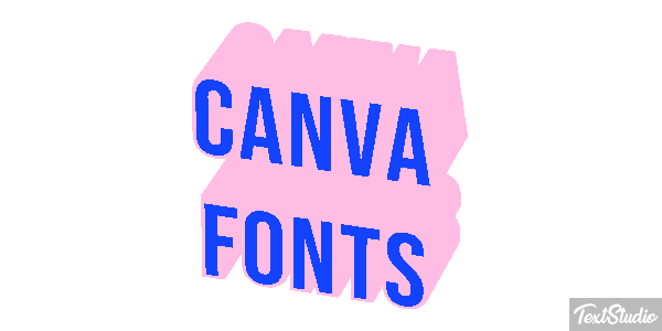 Canva Fonts Effetto testo