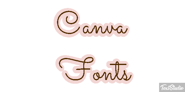 Canva Fonts Effetto testo