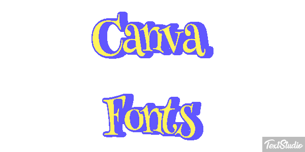 Canva Fonts Effetto testo