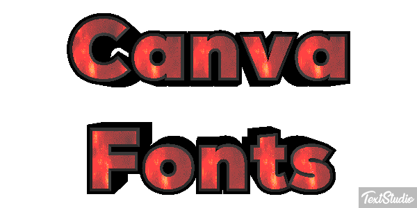 Canva Fonts Effetto testo