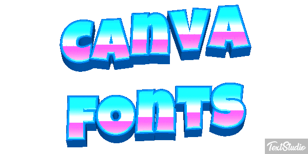 Canva Fonts Effetto testo