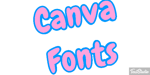 Canva Fonts Effetto testo
