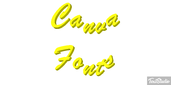 Canva Fonts Effetto testo