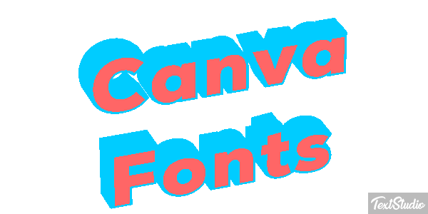 Canva Fonts Effetto testo