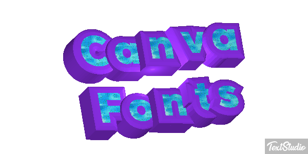 Canva Fonts Effetto testo