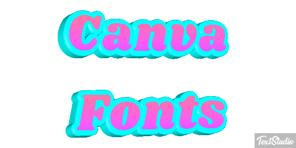 Canva Fonts Effetto testo