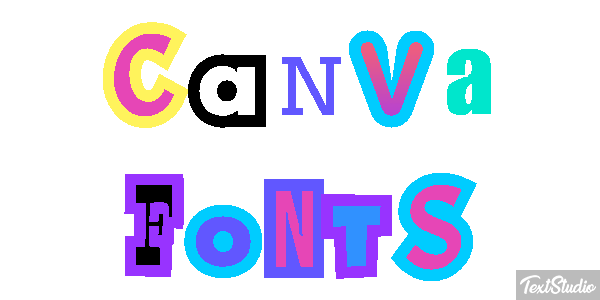 Canva Fonts Effetto testo