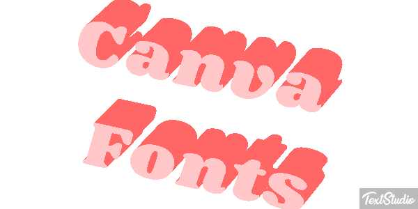 Canva Fonts Effetto testo