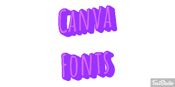Canva Fonts Effetto testo