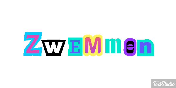 Zwemmen Tekst effect